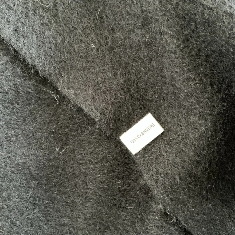 Black Cashmere “I’m Worth It” Scarf